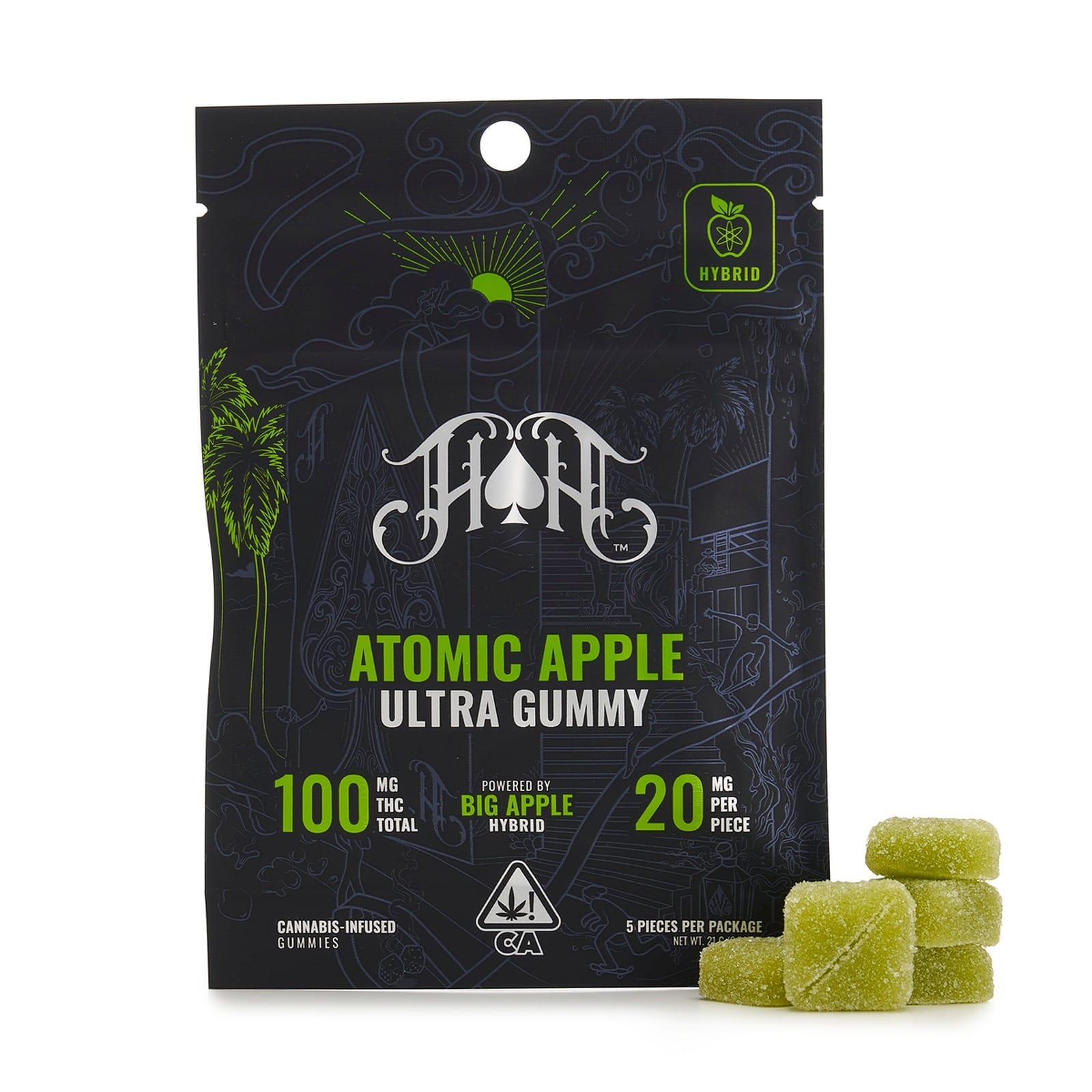 Atomic Apple Gummies - 100mg