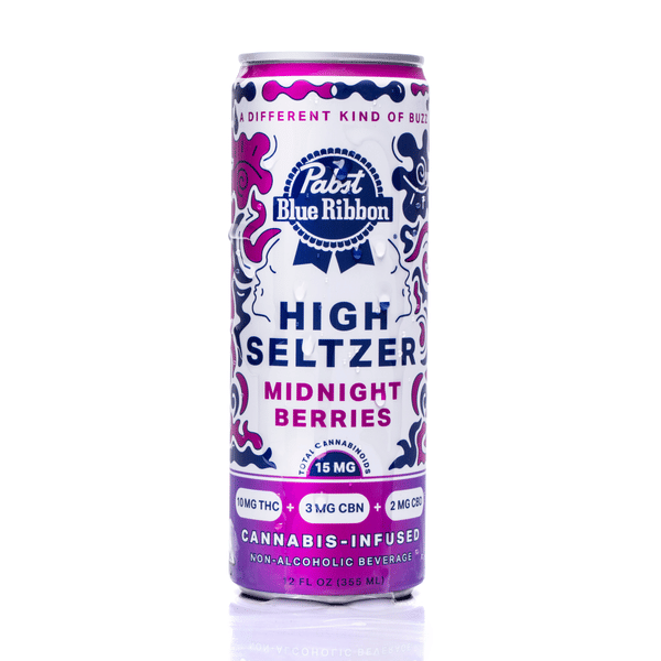 Midnight Berries Infused Seltzer - 15mg Single Can - 12 Oz. 15mg