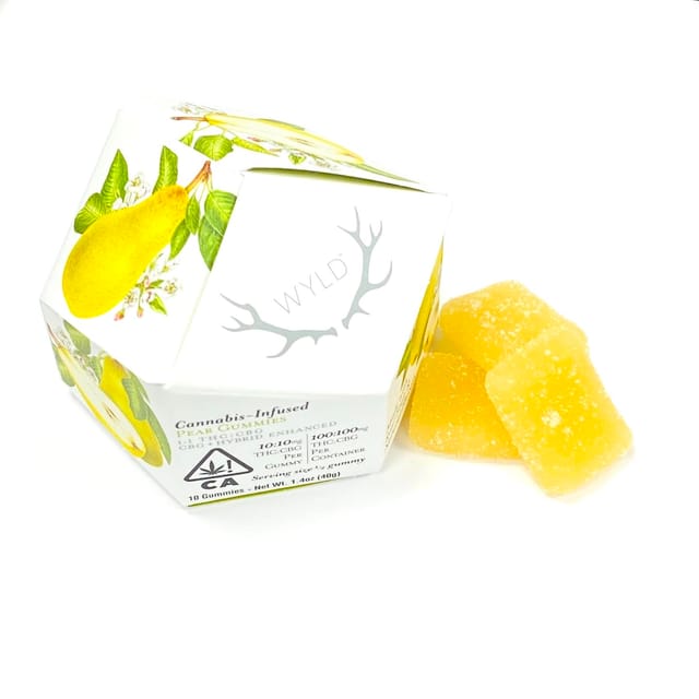 Pear Gummies - 1:1 CBG:THC - 100mg - Gummy - CBG Hybrid