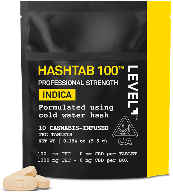 Level Hashtab 100mg 10 Piece - Indica