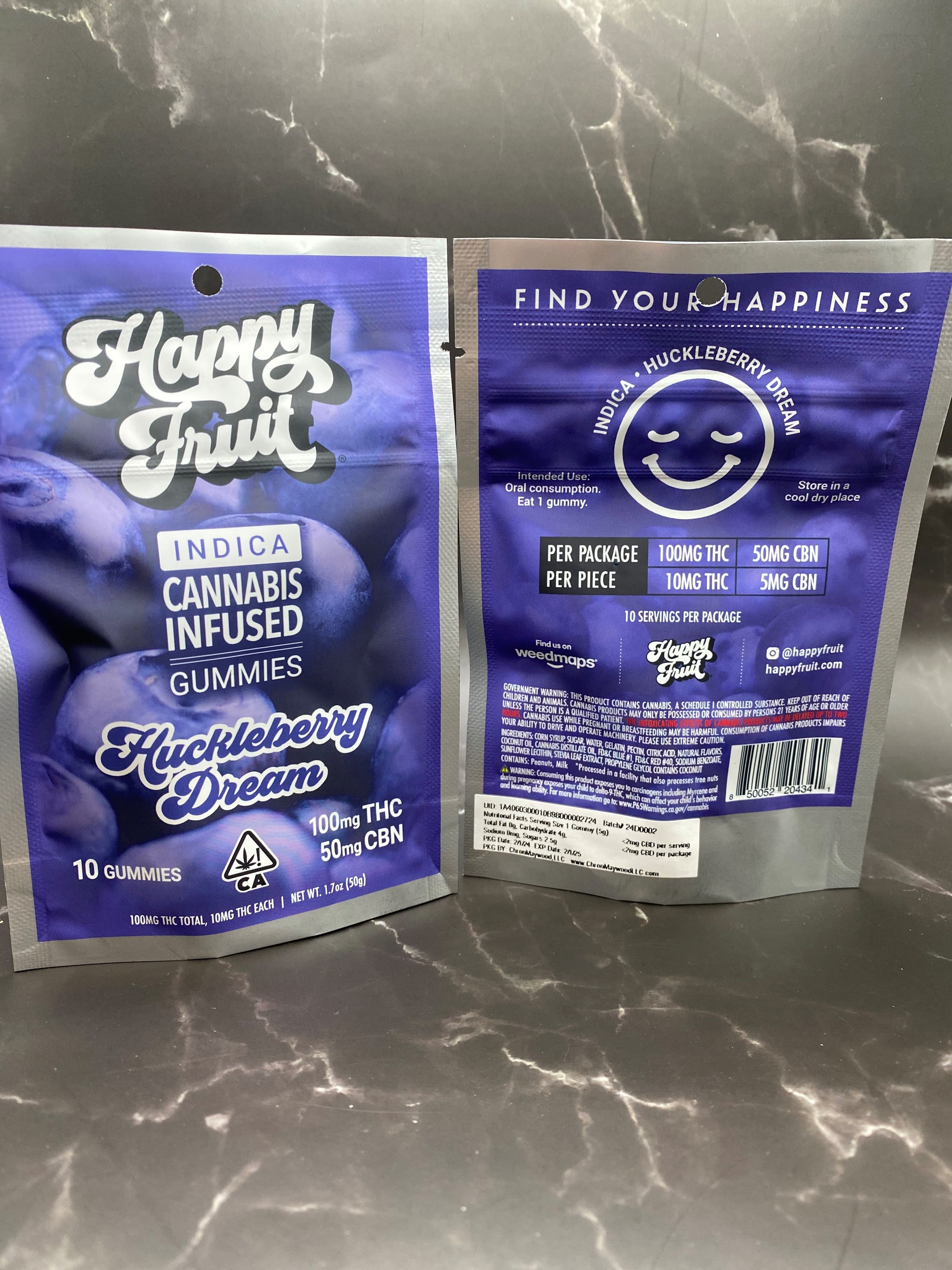 Huckleberry Dream Thc Cbn Psck