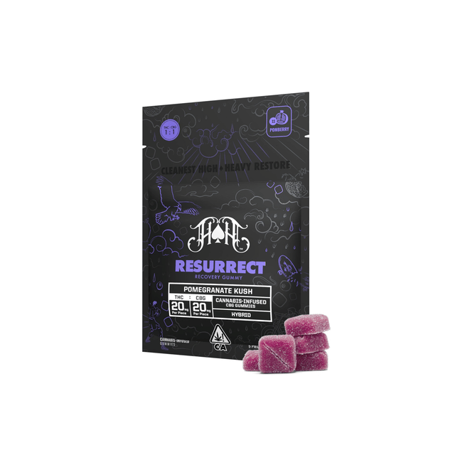 Pomegranate Kush 1:1 THC: CBG Gummies - 100mg