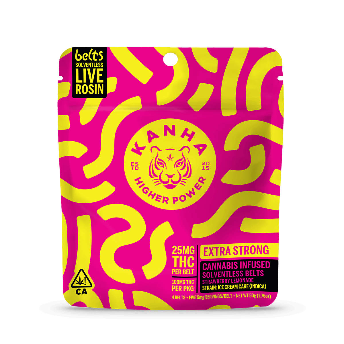 Strawberry Lemonade Belts - 100mg Live Rosin (4pk)