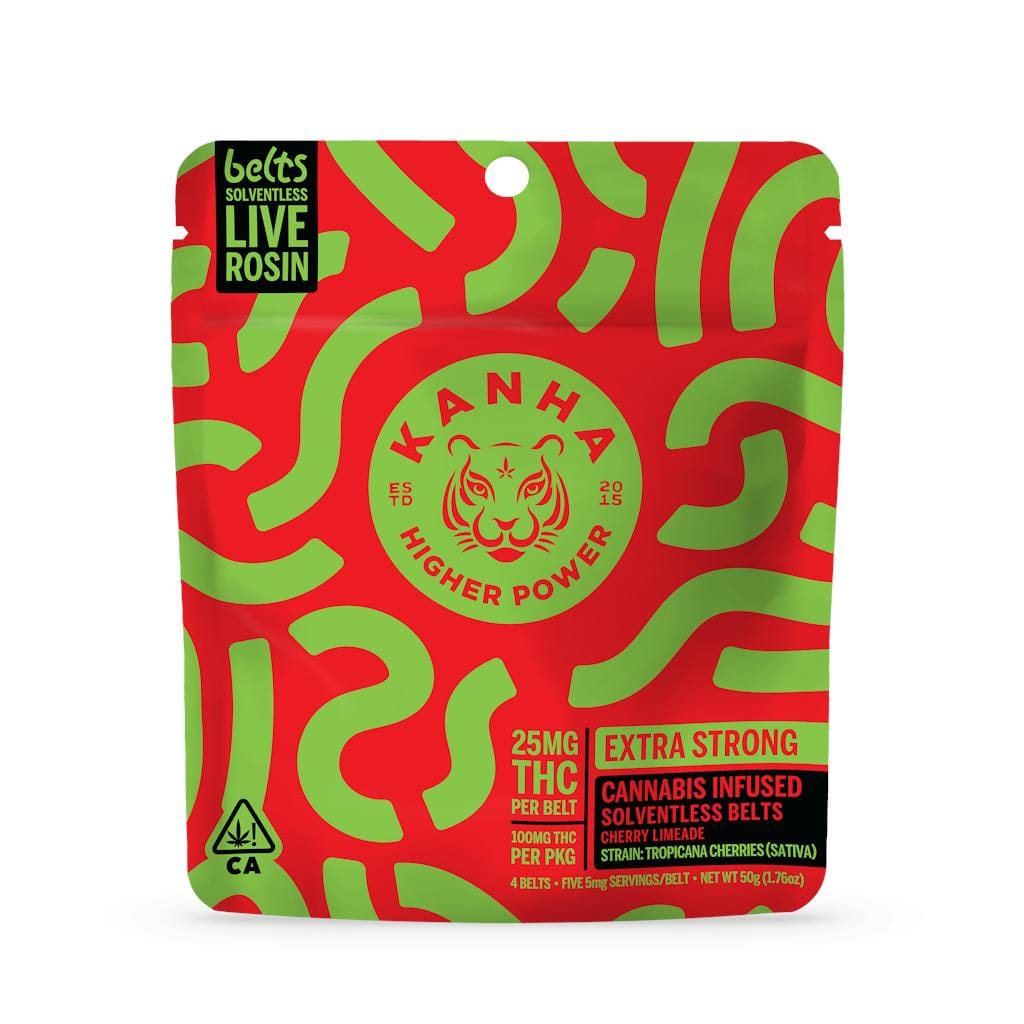 Cherry Limeade Belts - 100mg Live Rosin (4pk)