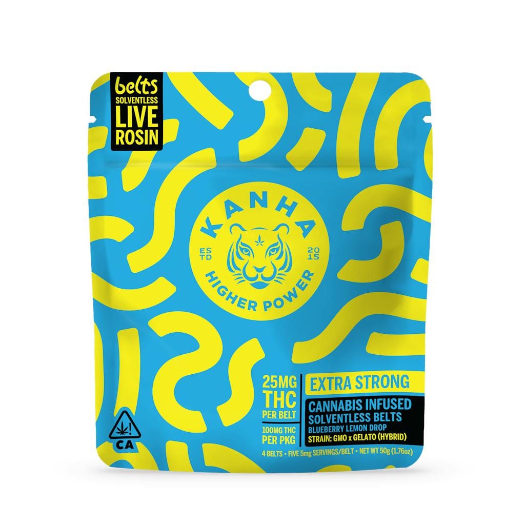 Blueberry Lemon Drop Belts - 100mg Live Rosin (4pk)