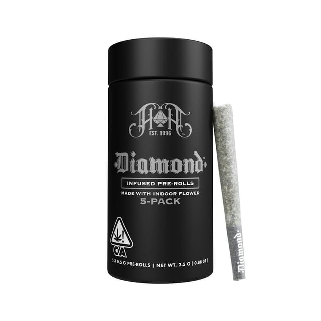 Mountain Mist - (5pk) Diamond Infused Prerolls - 5pk Hybrid