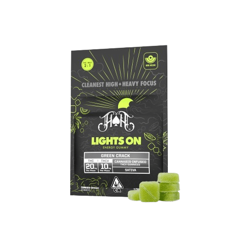 Green Crack - Lights On THCV Energy Gummy -100mg