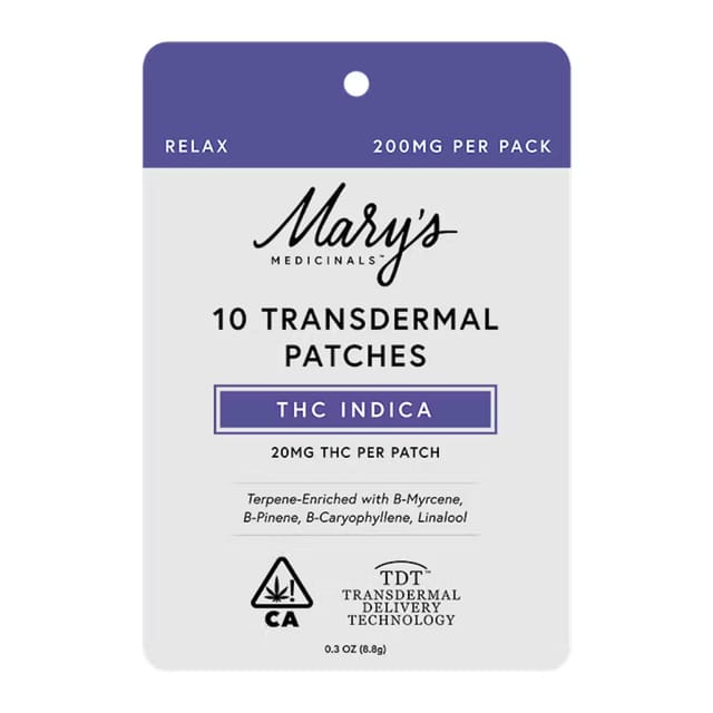 Relax Transdermal Patches Indica Patches