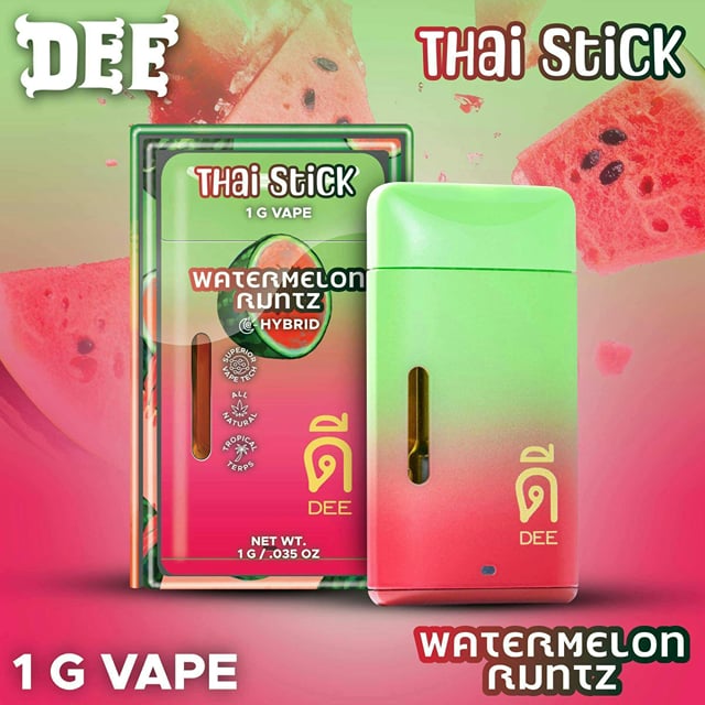Watermelon Runtz | 1.2g | Disposable Vape | Dee Thai | Hybrid
