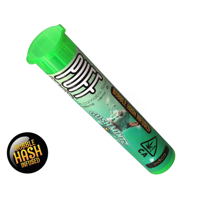 Gush Mintz x Ice Cream Cake - Hash-Infused Preroll - Infused Preroll - Indica
