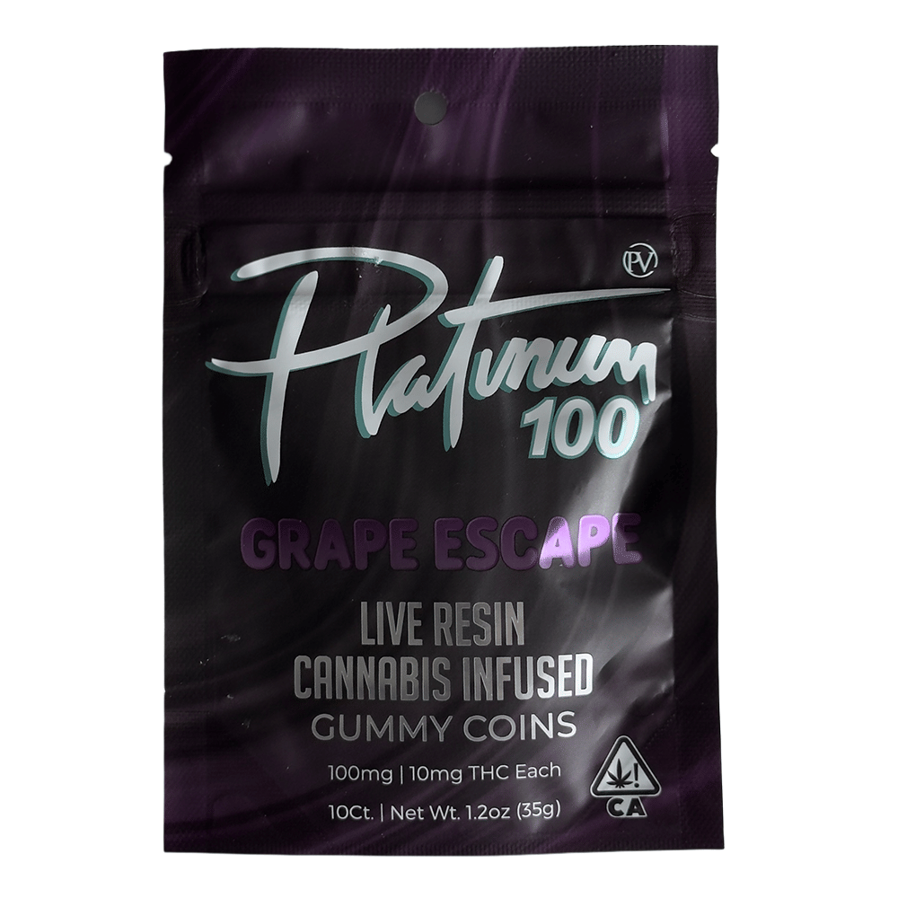 Grape Escape - 100mg Live Resin Gummies - Gummies - Indica