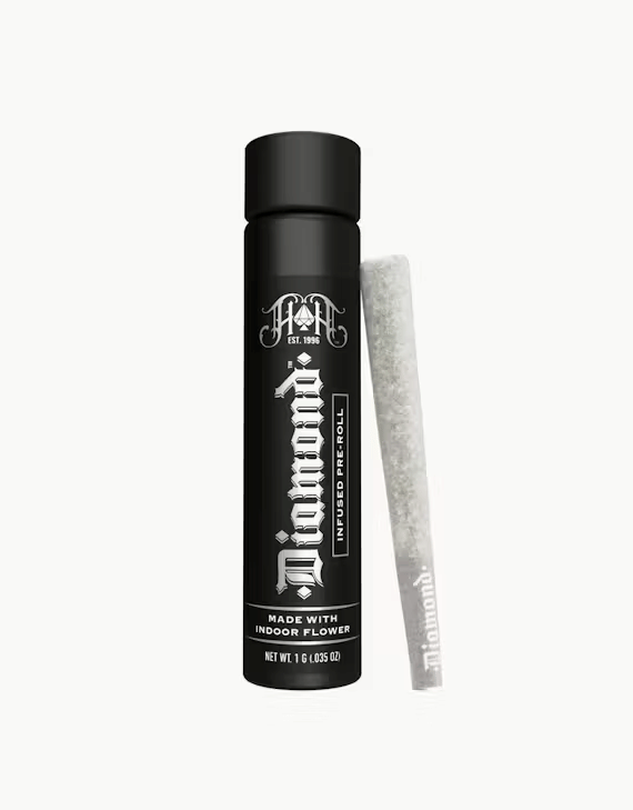 Mandarin Cookies - Diamond Infused Preroll - Infused Preroll - Sativa