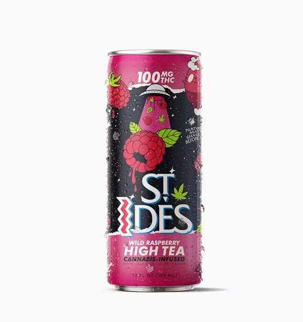 ST IDES - 12oz Wild Raspberry Tea 100mg THC